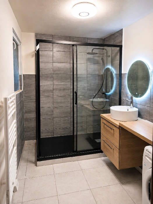 Rénovation complète d’une salle de bain à Vira, Ariège