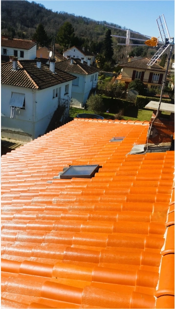 Toiture après traitement hydrofuge à Muret en Haute-Garonne